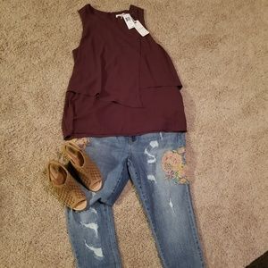 Pleione Sleeveless Blouse NWT